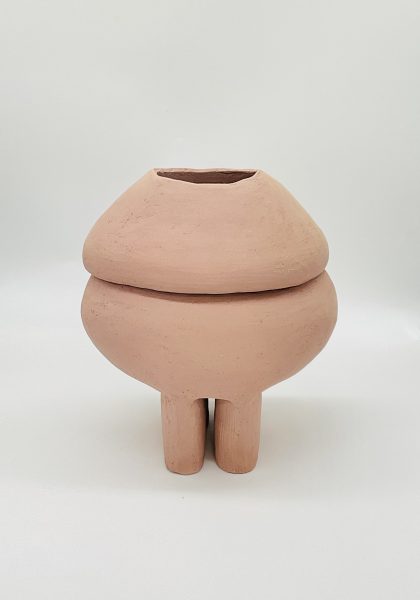 Variation Sur Patte Vase-sculpture « Rose »